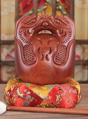 信杨紫檀木家用中式雕刻实木摆件