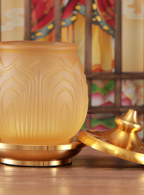 信扬水琉璃供奉中式佛堂招财摆件