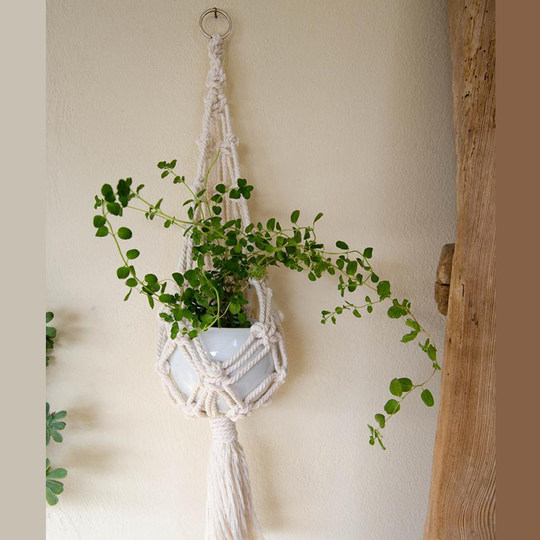 Gewebter Gobelin-Mesh-Wandbehang im Bohemian-Stil