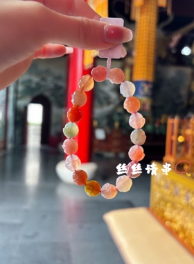 杭州香积盐缘玛瑙佛头手串女款轻奢小众设计高级感手链正品代请