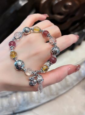 杭州香积藏银多宝流苏手串女轻奢ins小众设计高级感手链正品代请