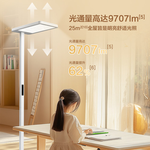 欧普清澈光小太阳落地护眼大路灯台灯学习学生书桌阅读灯钢琴灯 - 图1
