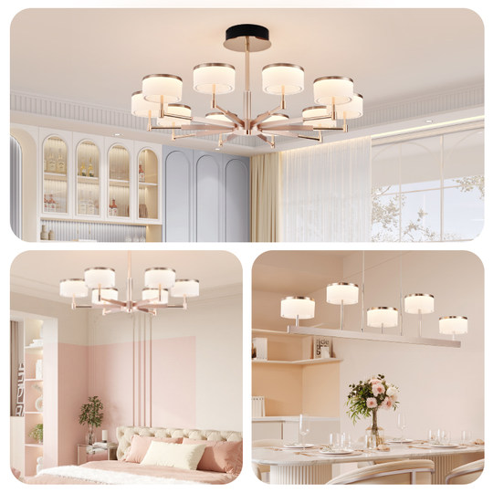 Lámpara de araña moderna de alta gama con alta reproducción cromática OP