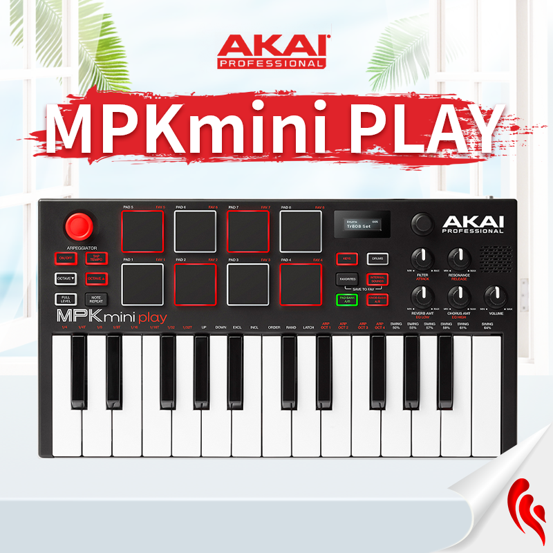 AKAI MPK mini MK3代便携迷你MIDI键盘作编曲音乐制作打击垫控制-图0