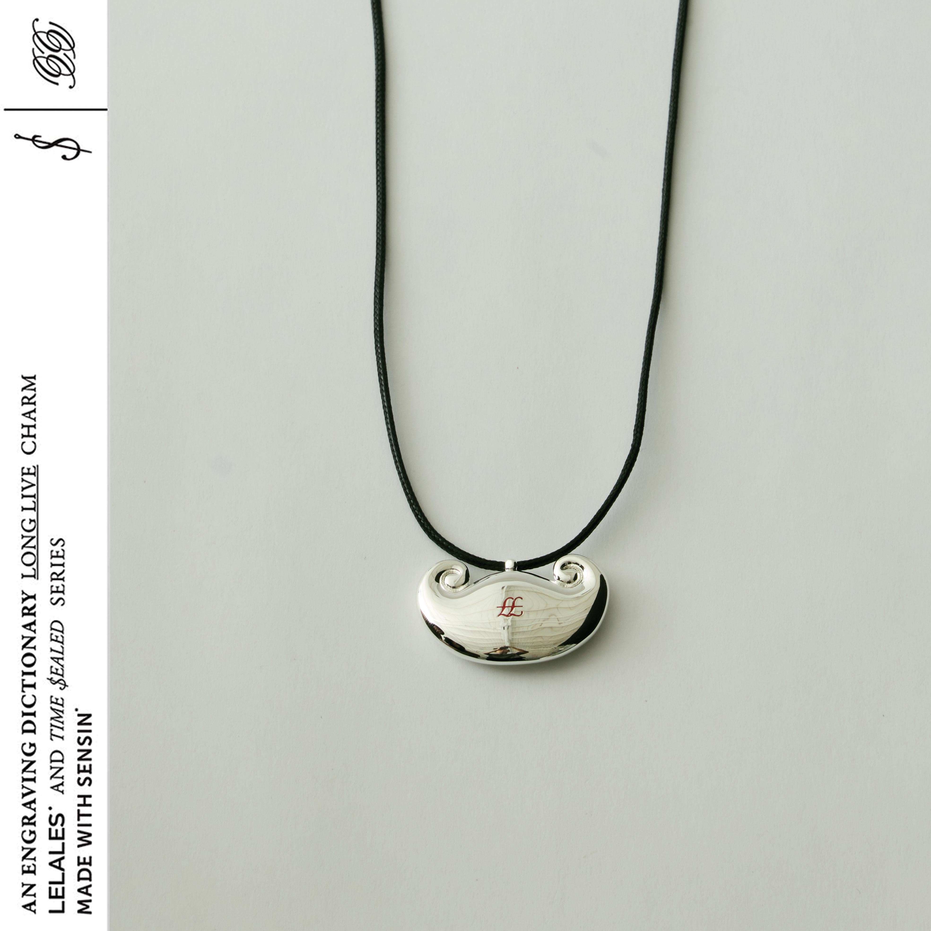 【董洁同款】LELALES桑丘 联名款纯银添金招财平安锁红绳亲子礼物 - 图1