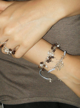 LELALES桑丘 雪松手链 新中式经典松针元素 高级感 叠戴 编绳