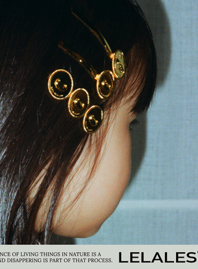 LELALES桑丘【新年礼物】元宝金币发夹 日进斗金