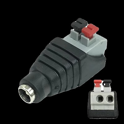 免焊按压式DC电源接头公母对接插头12V监控视频5.5*2.1MM连接端子 - 图1