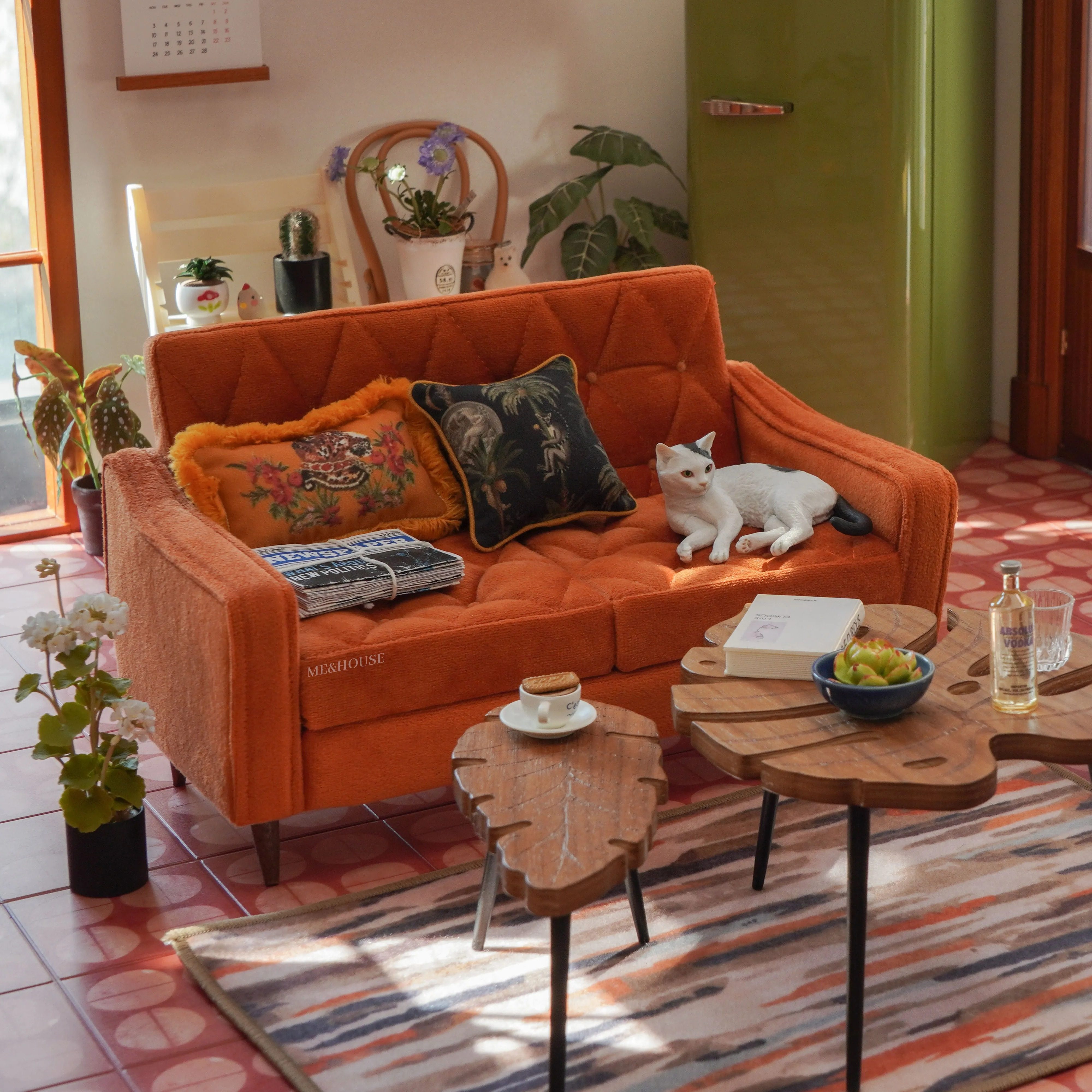 玩具】拉扣沙发双人/单人位/脚凳 家具6分ob11blythe娃屋微缩模型,淘宝优惠券,粉丝福利购,淘宝优惠卷