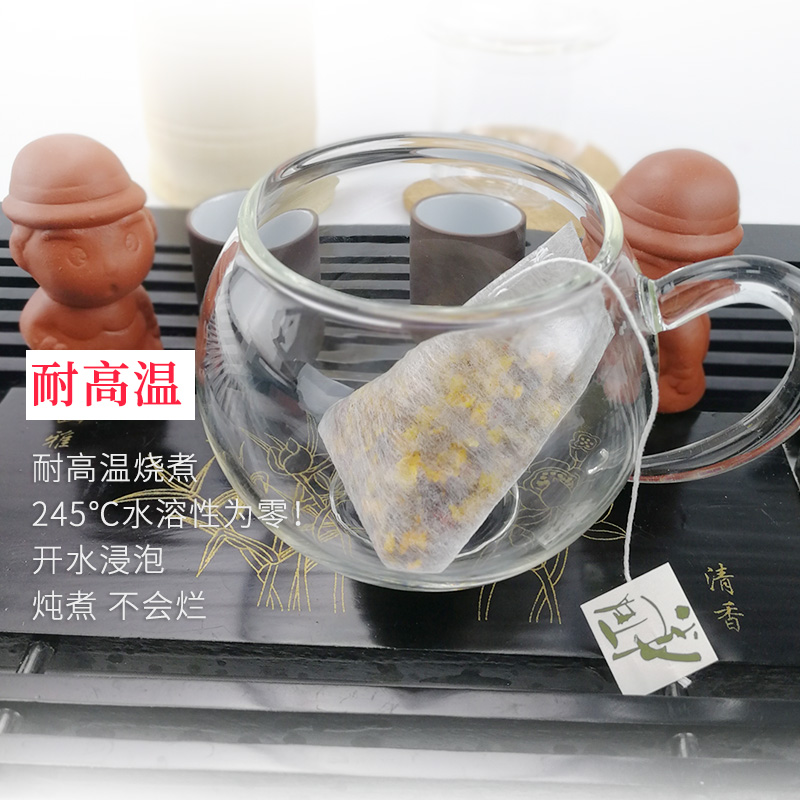 6.5*8CM玉米纤维茶泡袋三角茶包自封一次性小号环保过滤茶叶花茶 - 图0