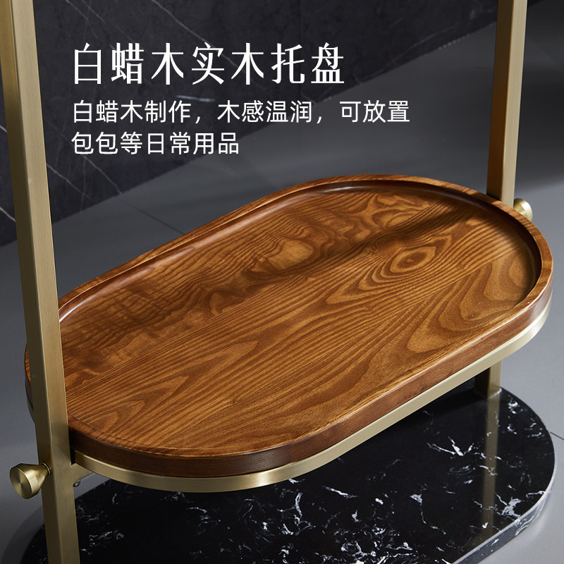 高级感意式挂衣架落地卧室家用多功能客厅轻奢衣帽架不锈钢置物架