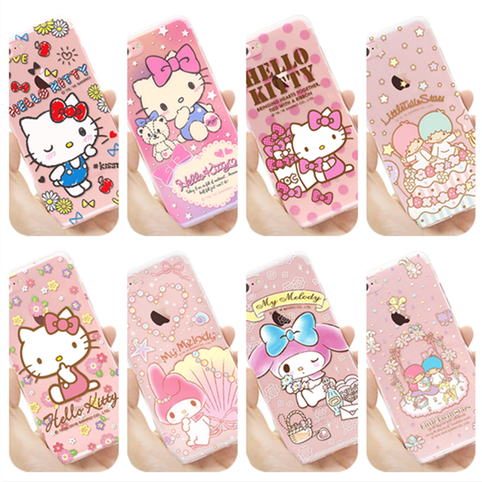 清倉特價 正品Kitty 雙子星 Melody iPhone7 iphone8 Plus 手機殼