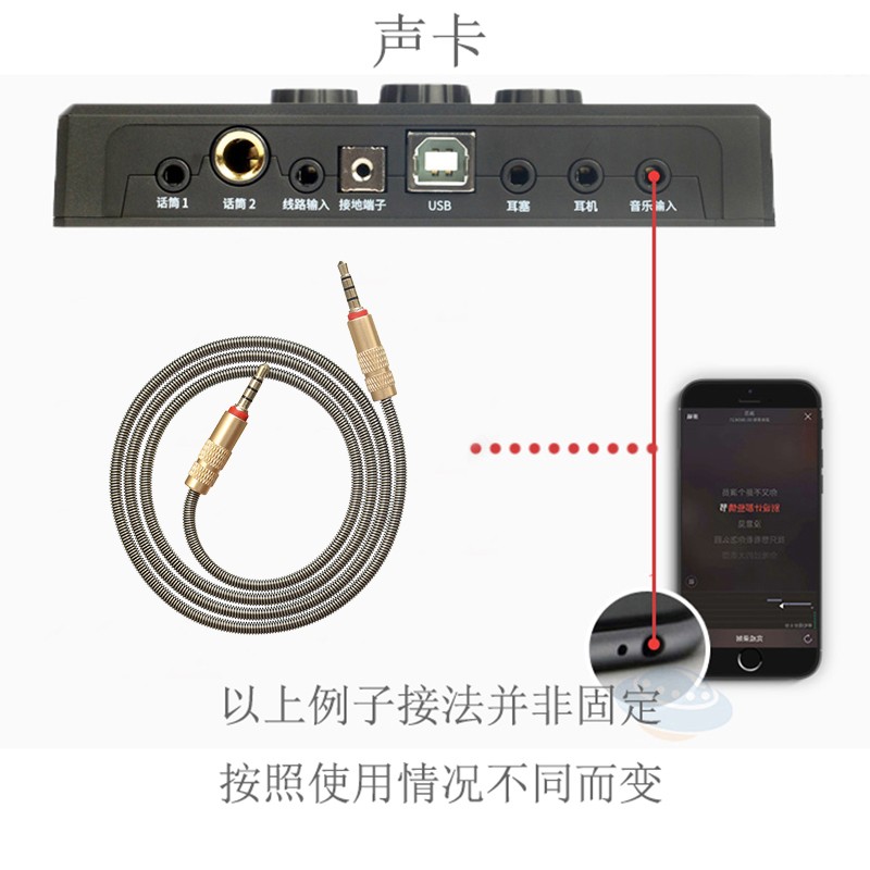 新款镀金头4芯车载AUX 3.5mm高柔音频线金属导管护套柔软不缠绕-图0