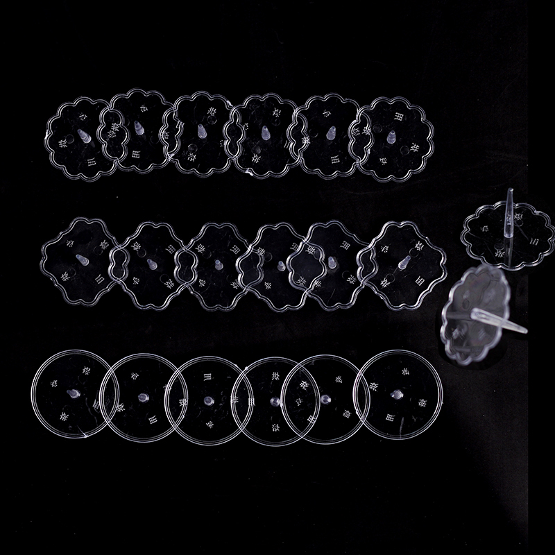 透明塑料玩偶底座公仔摆件固定器蛋糕装饰底托插件情景配件加厚 - 图0