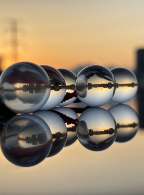 全净体牛鼻孔白水晶泡泡吊坠项链女生单珠挂件招财转运白水晶球