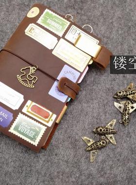 禾木手账 17年第5期吊坠 旅行者笔记本 手账复藏银铜吊坠配件