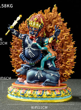 俱誓法王铜像家居装饰摆件