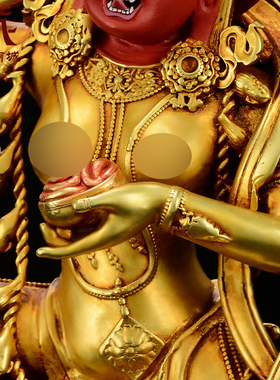 全鎏金金刚亥母铜像摆件