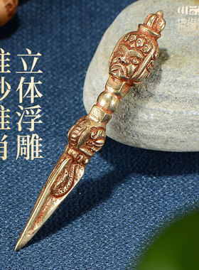 纯铜象鼻财神随身密宗大鹏金翅鸟