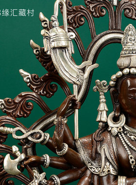 密宗尼泊尔双层民族风准提佛母