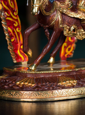 铜像摆件鎏金尼泊尔手工