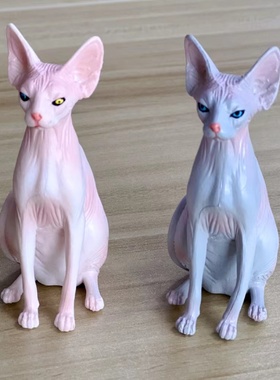 儿童仿真毛猫玩偶模型摆件宠物