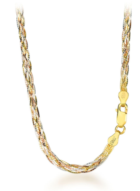 意大利工艺S925纯银项链毛衣链女三色六编竹节锁骨链波光粼粼小众