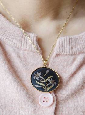 欧美日本大马士革宫廷复古吊坠