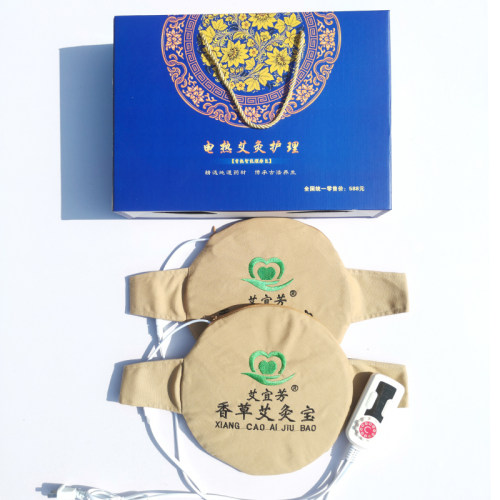 艾宜芳一拖二艾灸宝热敷包电加热家用艾宝热敷宝艾包艾草包艾灸 - 图1
