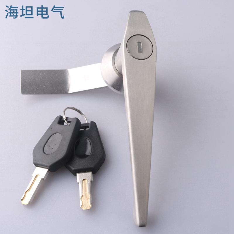 MS301开关柜门锁MS303不锈钢电气柜门锁 MS304配电箱消防箱执手锁 - 图2