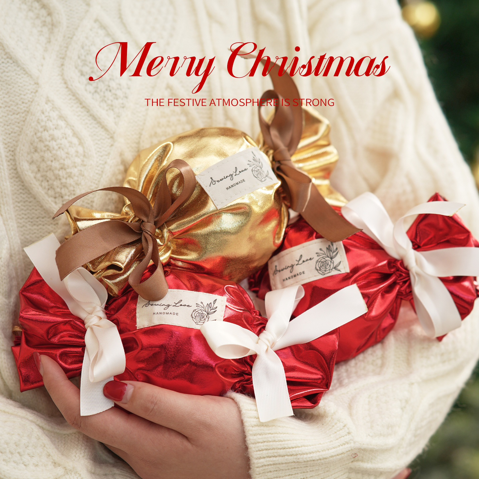 2026新年糖果包装袋曲奇饼干巧克力礼袋伴手礼空盒小礼品袋圣诞,淘宝优惠券,粉丝福利购,淘宝优惠卷