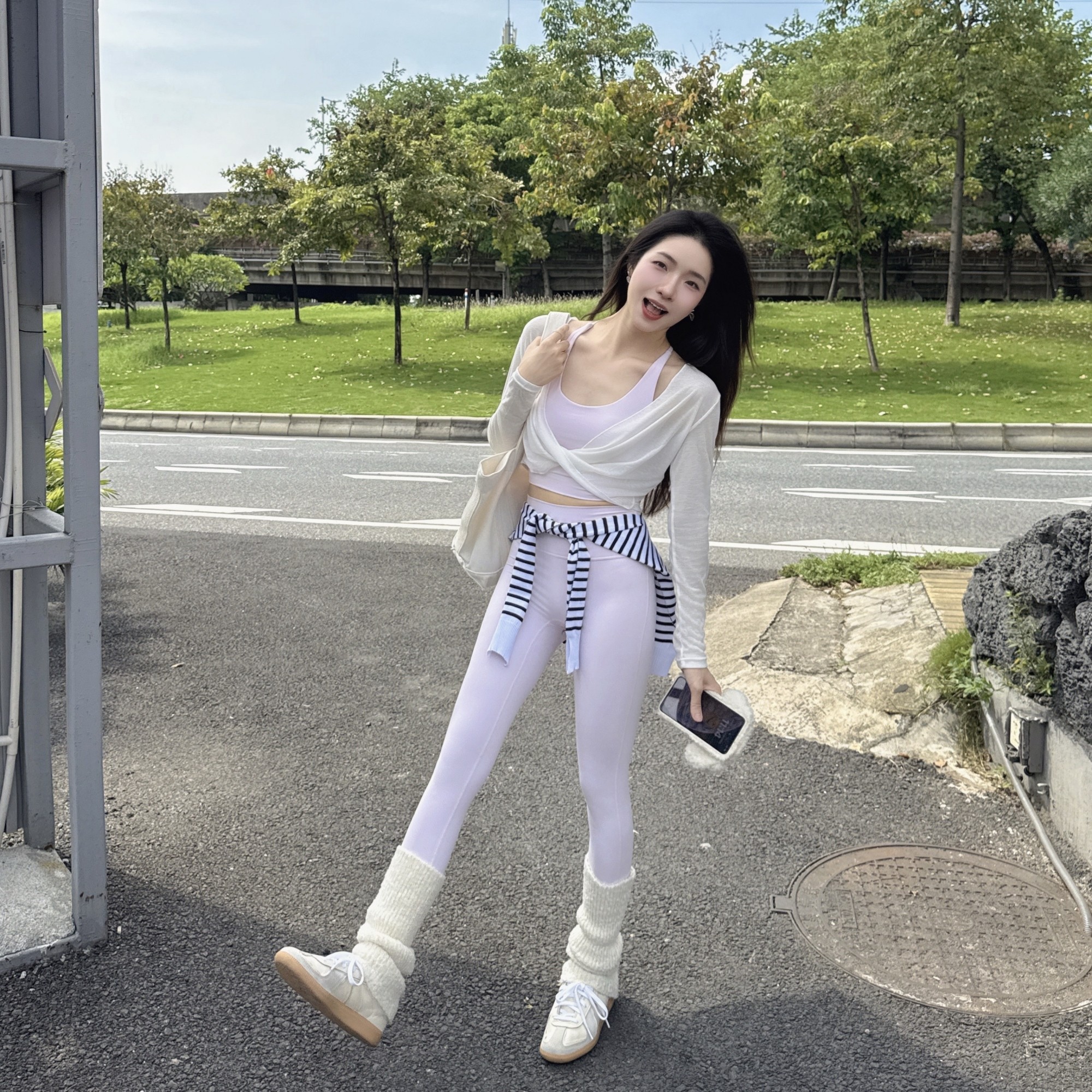 YSH/如风罩衫 扭结宽松轻薄瑜伽服慵懒叠穿显瘦遮肉跑步健身上衣,淘宝优惠券,粉丝福利购,淘宝优惠卷