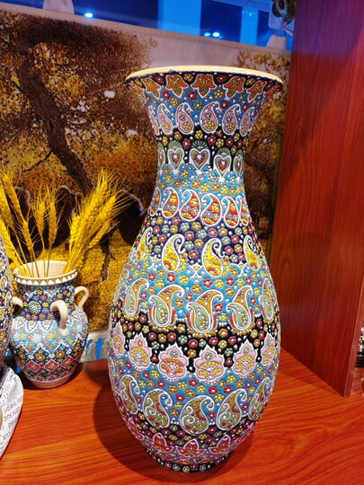 Iranian ceramic handicrafts tabletop vases earthenware decoration Bogu rack ornaments new home soft decoration company opening gifts