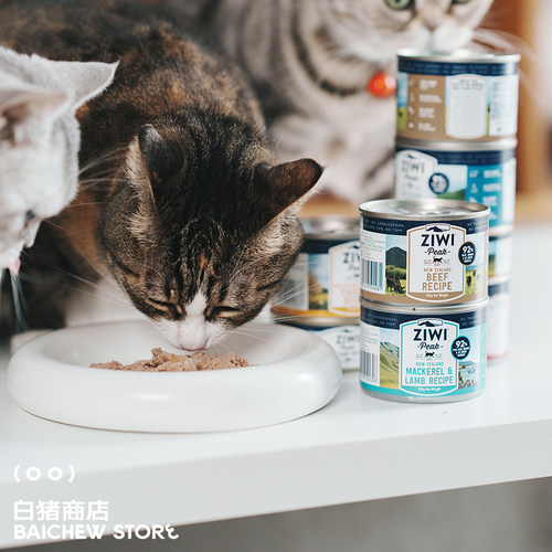 白猪商店 走上猫生巅峰 Ziwi滋益猫罐头主食罐猫罐高蛋白湿粮增肥 - 图1