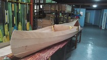 Paddle up wooden canoe kit DIY kayak kit assembled boat