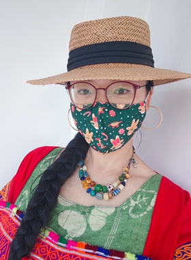 手工雕刻黑檀木镶嵌拉长石