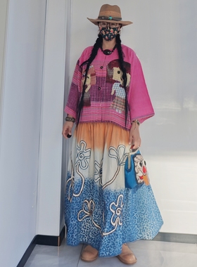 泰国民族风天然原矿琥珀手工雕刻埃及荷鲁斯之眼夸张项链颈链