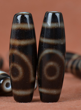 藏传老料玛瑙包浆天珠吊坠虎牙四眼二眼凤眼星月菩提文玩手链配饰