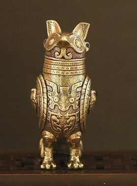 鸮尊安阳殷墟旅游纪念品文创摆件