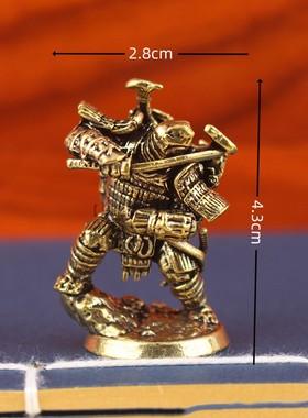 纯黄铜忍者神龟小摆件工艺品