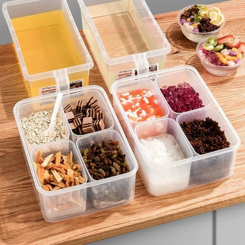 Коробка для ингредиентов из ледяного порошка, маленькая коробка ингредиентов, приправа, фруктовая рыбацкая рыбалка, демонстрация коммерческого желе для специального набора