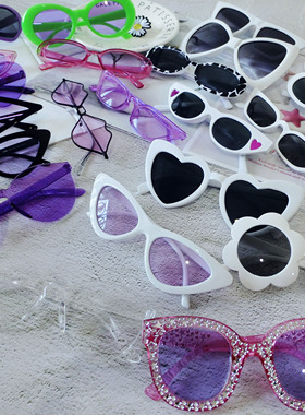 蹦迪太阳眼镜朋克圆形