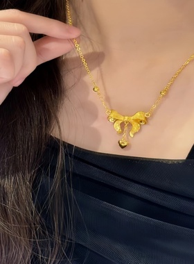 金店同款金包银在逃公主锁骨项链精致简约百搭时尚款送女友送朋友