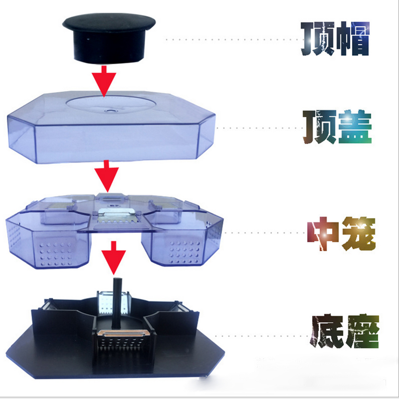 活抓杀捉蟑螂捕捉器诱捕神器家用蟑螂饵剂克星小强盒子全窝端屋盒-图2