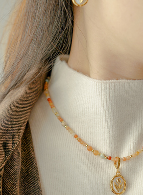 新中式红玛瑙串珠项链