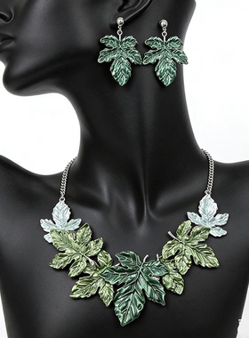 欧美复古项链耳环套装礼服配饰