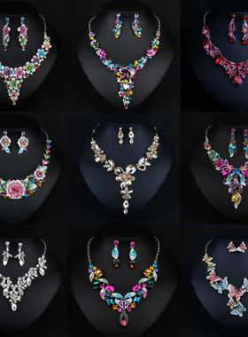 麦芭贝尔装饰项链短女宴会夸张