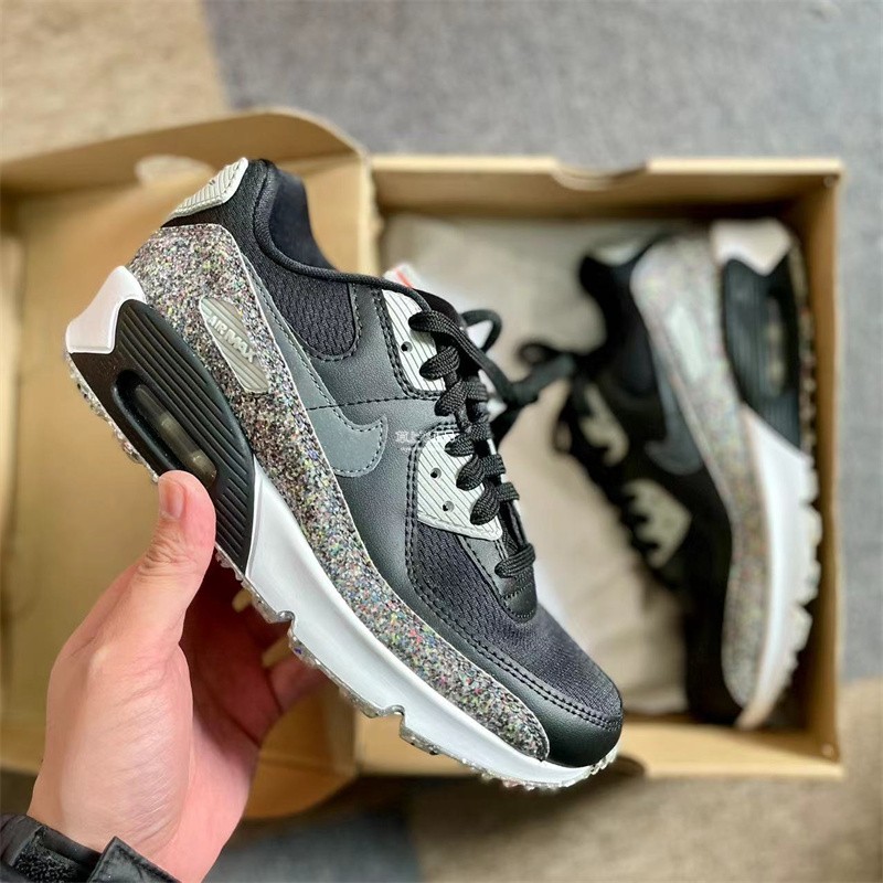 NIKE AIR MAX90青少年女鞋增高缓震休闲气垫跑步鞋CD6864 CD0490