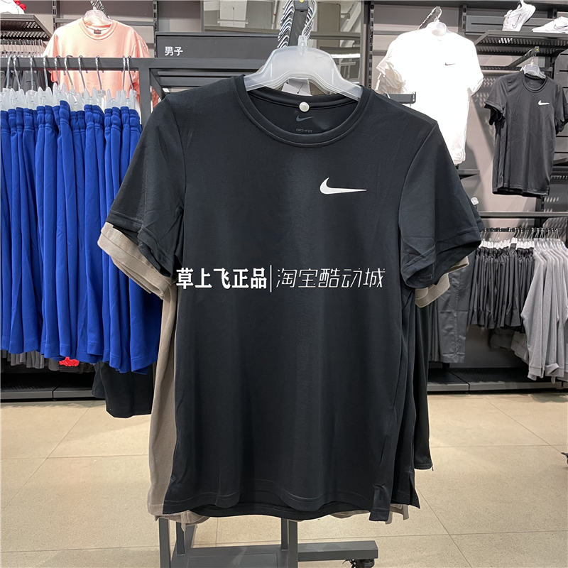 耐克/Nike 男子22年夏季新款透气运动休闲短袖T恤 CZ1220-010 - 图0