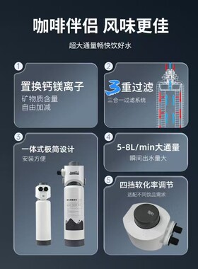 九儿风味大师商用净水器软水器大流量直饮水咖啡吧台奶茶店过滤器